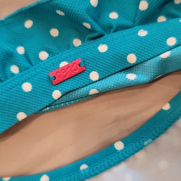 Cleo blue and white polka-dot bikini bottom - Picture 9 of 16